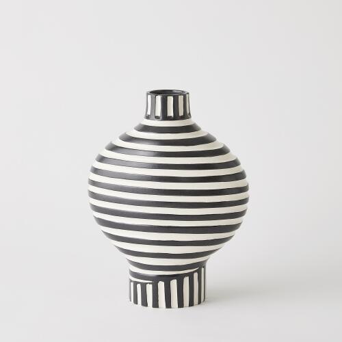 Colbert Vase-Black/White