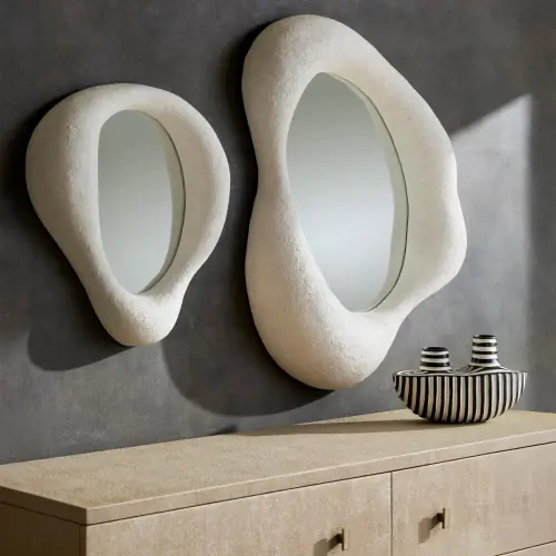 Colbert Wide Vase-Black/White