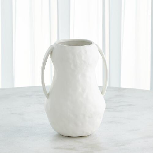Aquitaine Vase-Matte White