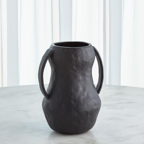 Aquitaine Vase-Matte Black