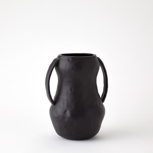 Aquitaine Vase-Matte Black