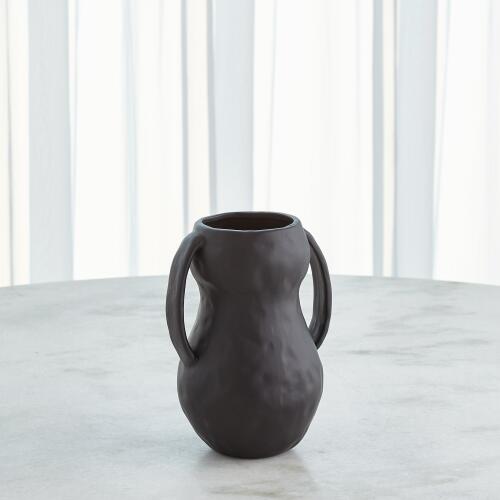 Aquitaine Vase-Matte Black