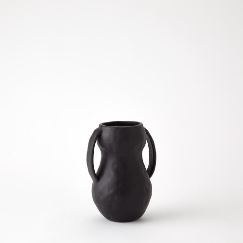 Aquitaine Vase-Matte Black