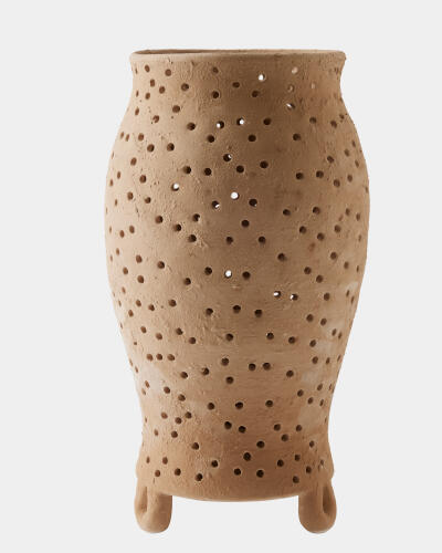 Yassine Candle Holder-Beige