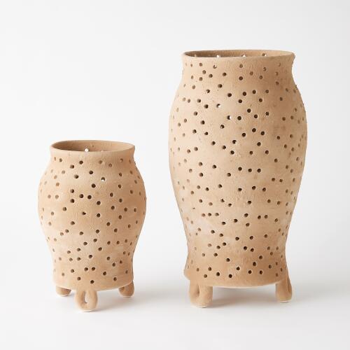 Yassine Candle Holder-Beige