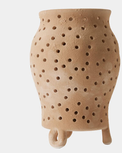 Yassine Candle Holder-Beige