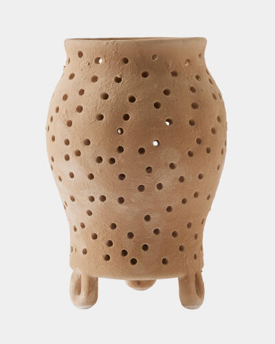 Yassine Candle Holder-Beige