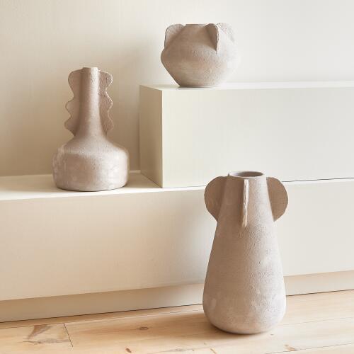 Anouar Vase-Buff-Sm