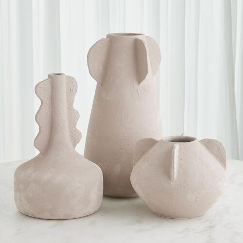 Anouar Vase-Buff-Sm