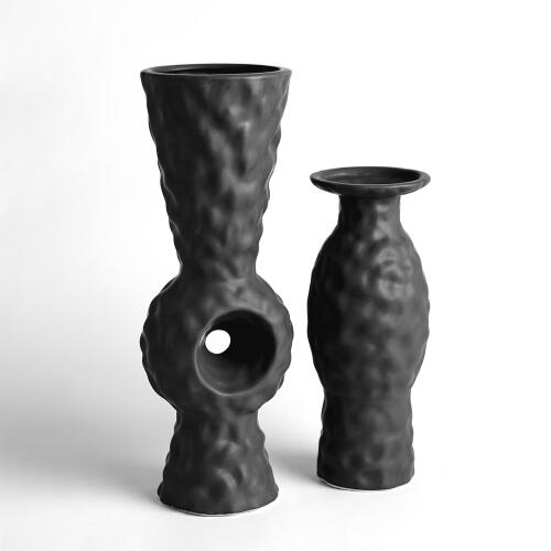 Volcanic Vase-Black Volcano