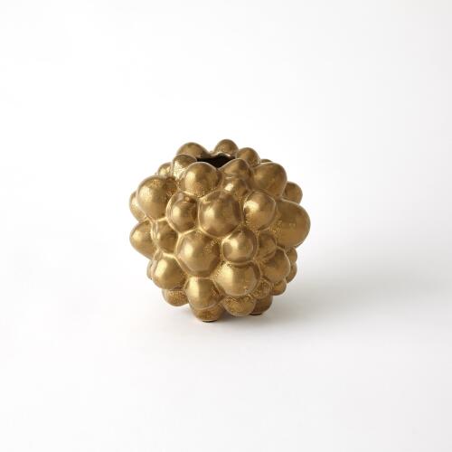 Bubble Vase-Matte Antique Gold