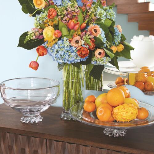 Verre Lisse Vase-Clear