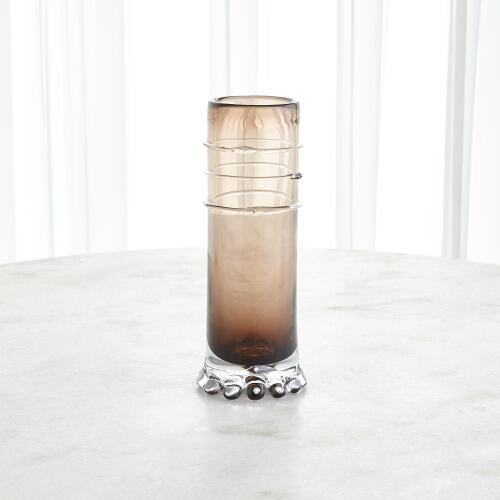 Verre Lisse Vase-Dore