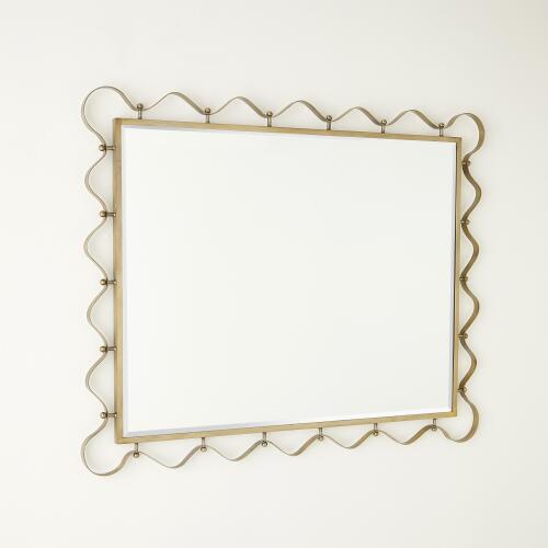 Les Vagues Mirror-Brass