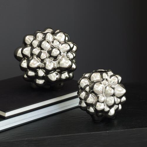 Bubble Vase-Bright Silver