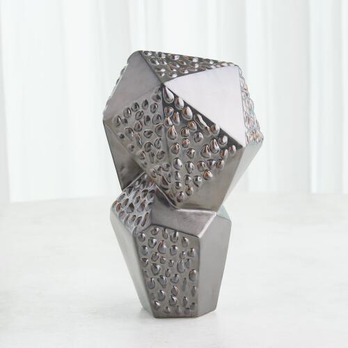 Les Facettes Sculpture-Matte Antique Bronze