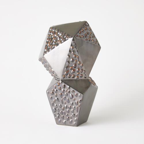 Les Facettes Sculpture-Matte Antique Bronze