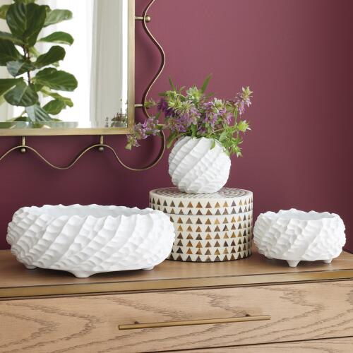 Cadoret Vase-Matte White