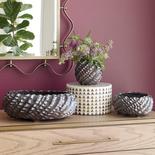 Cadoret Vase-Matte Antique Bronze