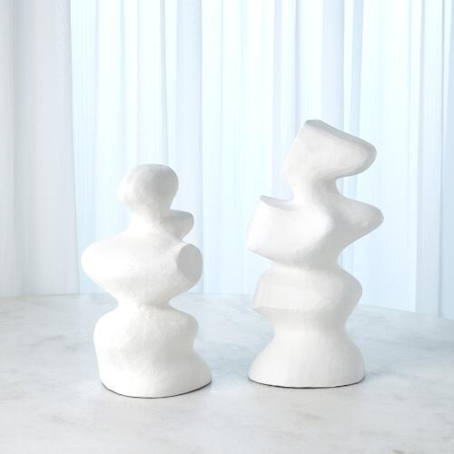 S/2 Mouren Sculptures-White