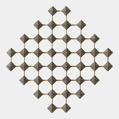 Ramus Wall Art-Wood/Brass