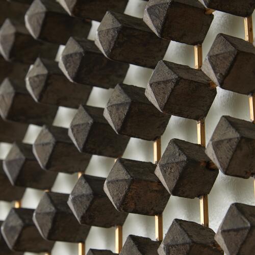 Ramus Wall Art-Wood/Brass