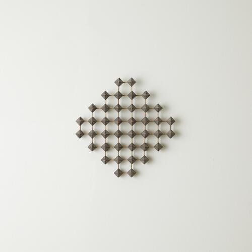 Ramus Wall Art-Wood/Brass