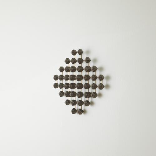 Ramus Wall Art-Wood/Brass