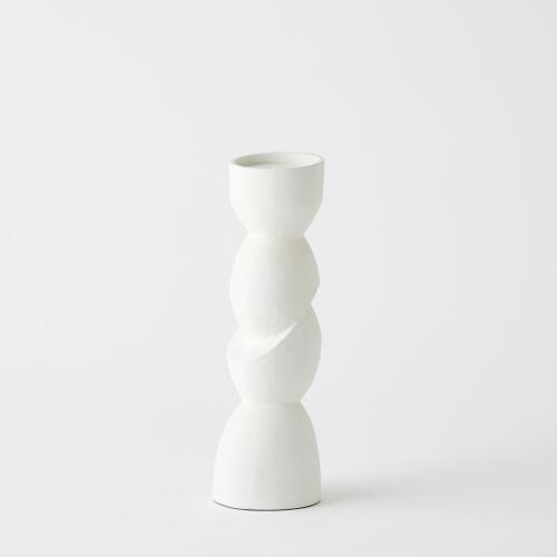 Pradier Candle Holder-White