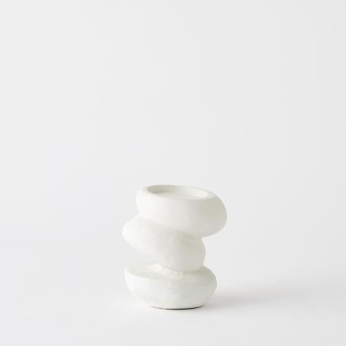 Pradier Candle Holder-White