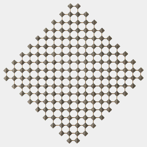 Ramus Wall Art-Wood/Brass