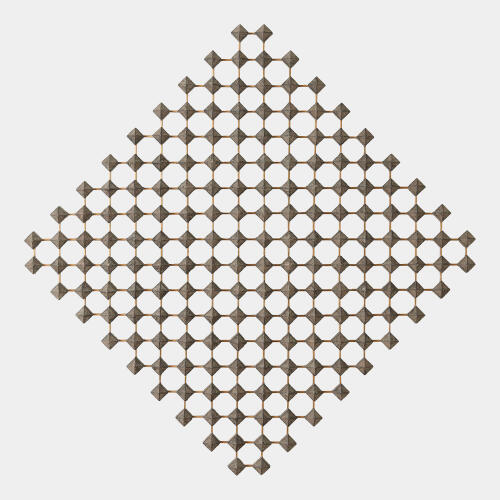 Ramus Wall Art-Wood/Brass
