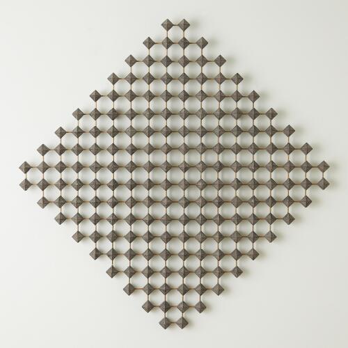 Ramus Wall Art-Wood/Brass