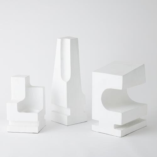 La Structure Pillar Holder-White