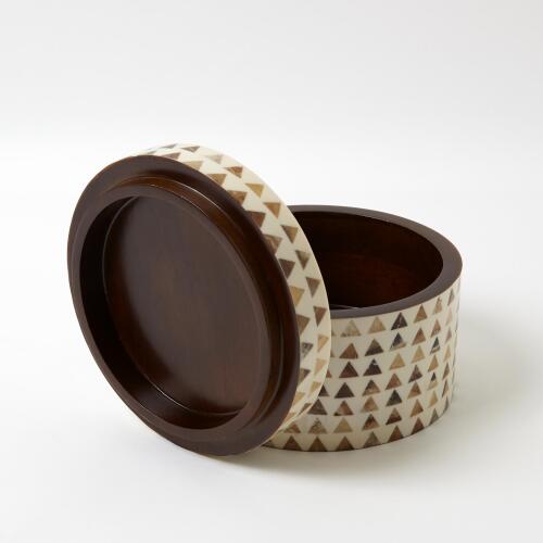 Triangle Stripe Box-Round