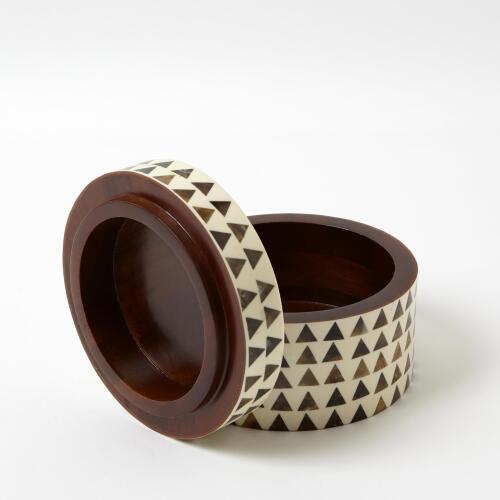 Triangle Stripe Box-Round