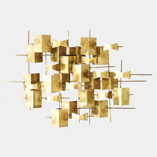 bespaly folded brass wall decor