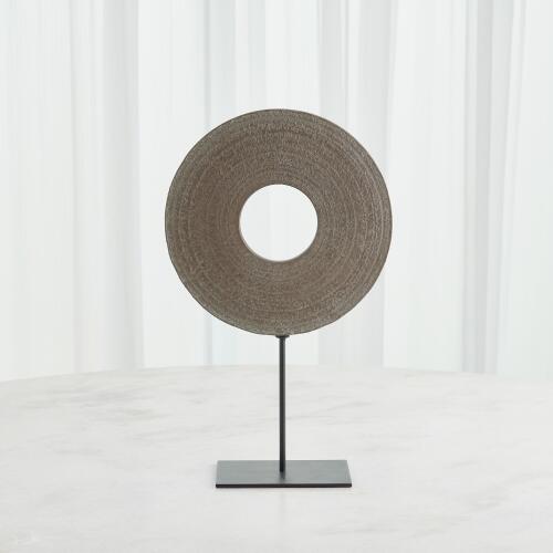 Ring Obsidiana Sculpture-Gray Stone