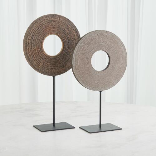 Obsidiana Ring Sculpture-Gray Stone