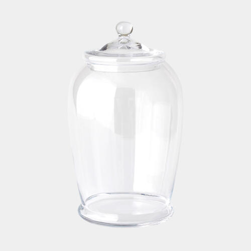 Lionel Glass Lidded Canister