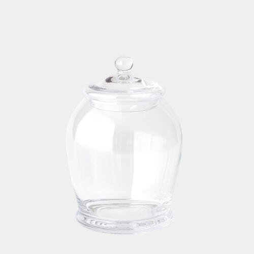 Lionel Glass Lidded Canister