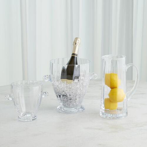 Rolled Handle Ice Bucket