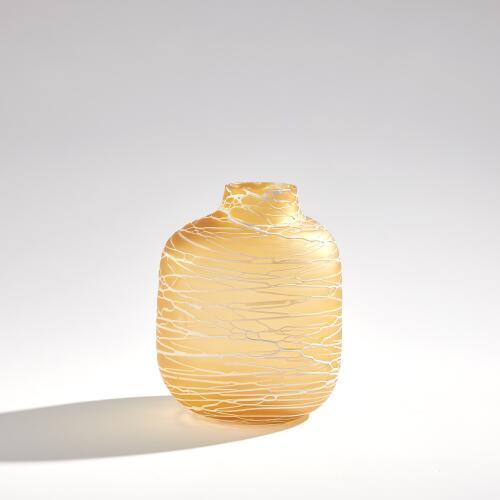 Palmata Vase-Amber