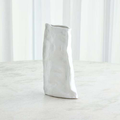 Irregular Ceramic Vase-White