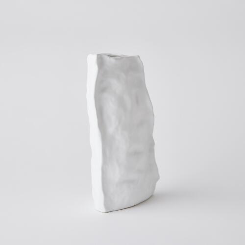 Irregular Ceramic Vase-White