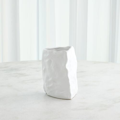Irregular Ceramic Vase-White