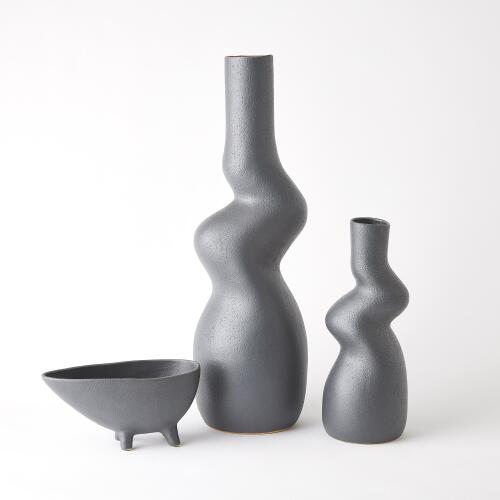 Crooked Vase-Dark Grey