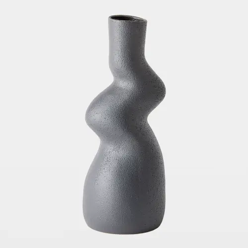 Crooked Vase-Dark Gray