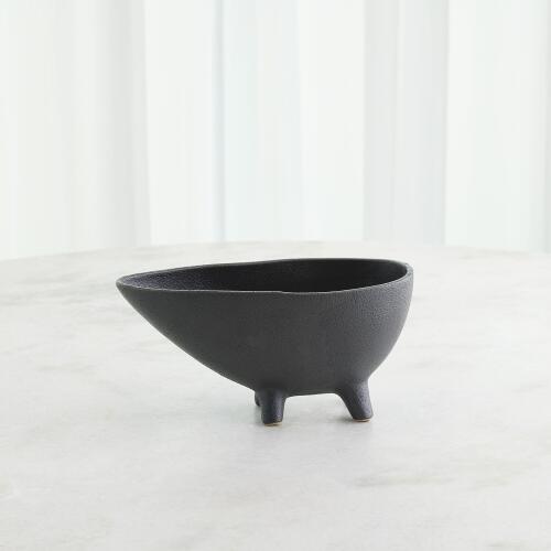 Footed Planter-Dark Grey