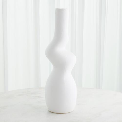 Crooked Vase-White